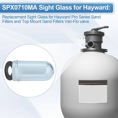 Miniatura 3 de SPX0710MA Mirilla para válvulas de filtro de arena Hayward, reemplazo de vista para válvula de filtro Hayward SP0710, SP0710X, SP0711, SP0712