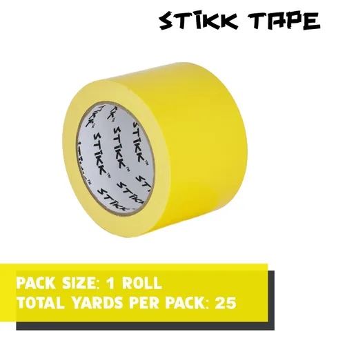 Miniatura 3 de STIKK Cinta de Conducto - Cinta de Pato Amarilla - 3 pulgadas x 25 yardas - Cinta Resistente para Reparaciones, Proyectos Domésticos - para HVAC