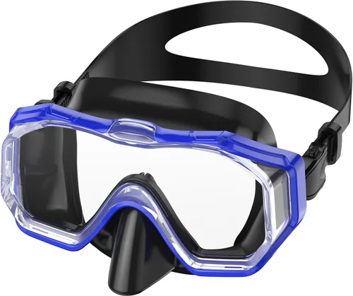 Miniatura 15 de WSTOO Adults Swim Goggles with Nose Cover to Prevent Water Inhaling, Anti-Fog Swimming Mask for Youth Men Women Negro+negro rojo