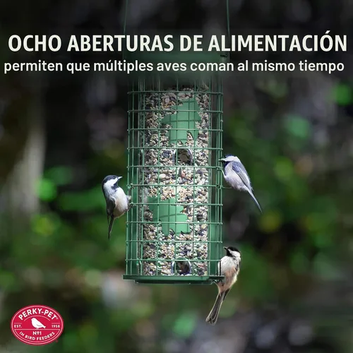 Miniatura 5 de Perky-Pet Comedero para pájaros de ardilla de 114G, a prueba de ardillas, para exteriores, decoración de jardín al aire libre Verde