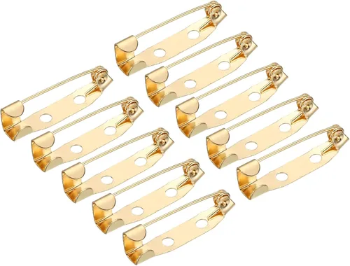 Miniatura 12 de MECCANIXITY 150 pines de barra de seguridad de 0.591 in, broche de cierre para insignias de identificación, tarjetas de nombre, etiquetas para Tono