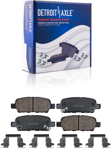 Miniatura 26 de Detroit Axle - Kit de freno trasero para Toyota Camry 2012-2017, Avalon Lexus ES300h ES350 2013-2018, repuesto de pastillas de freno de cerámica