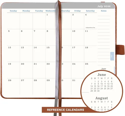 Miniatura 3 de Calendario de bolsillo 2026 – Agenda de bolsillo 2026 de enero de 2026 a diciembre de 2026, planificador pequeño para bolso, 6.4 x 3.8 pulgadas