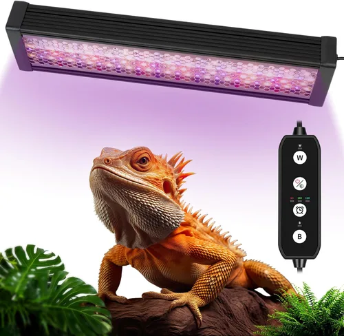 Miniatura 10 de HNRLOY Luz de reptil UVB, lámpara de reptil LED regulable UVA UVB de 9 W para dragón barbudo, camaleón, tortugas, gecko, serpiente, lagarto