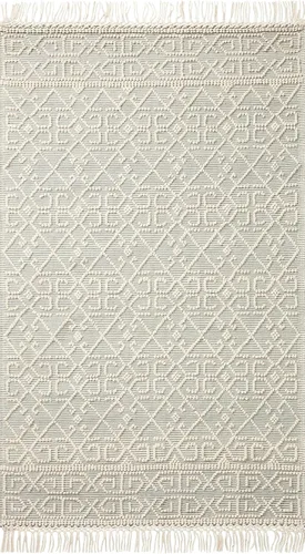 Miniatura 4 de Loloi II Noelle Collection NOE-01 - Alfombra decorativa de 2 pies y 0 pulgadas x 5 pies, color marfil/negro