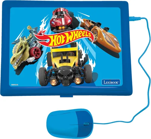 Miniatura 7 de Lexibook Hot Wheels, portátil educativo y bilingüe en inglés/español, juguete para niños con 124 actividades para aprender, jugar juegos y música