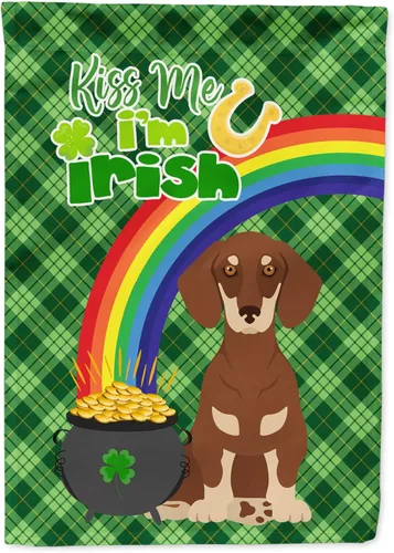Miniatura 170 de Caroline's Treasures WDK4731GF - Bandera decorativa para jardín del día de San Patricio, color negro y tostado, Airedale Terrier, para jardín