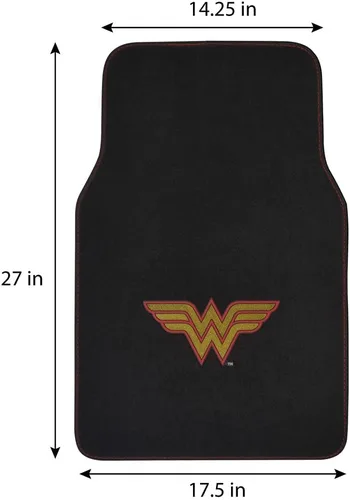 Miniatura 9 de BDK Warner Bros DC Comics - Alfombrillas clásicas de la Mujer Maravilla - Juego de 4 piezas de ajuste universal para automóvil, camión, camioneta