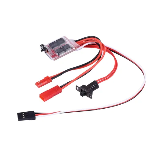 Drfeify RC Modelo ESC, RC Car Boat 20A cepillado controlador electrónico de velocidad con freno para 130/180/260/280/380 soporta motor