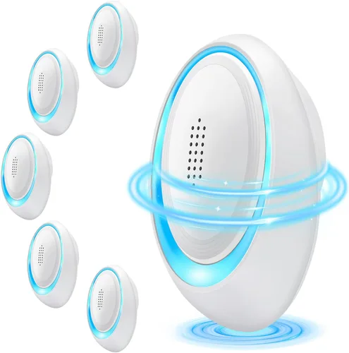 Repelente ultrasónico de plagas mejorado para interiores, trampas para ratones, roedores, repelente de ratones, enchufe electrónico de control de
