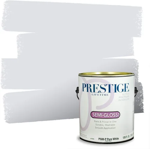 Miniatura 149 de Prestige Paints. - Base y pintura para exteriores en un solo galón, 1 galón. plano, comparable con Sherwin Williams Topsail. SW6799-PCM