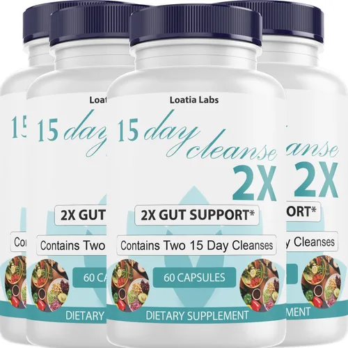 Miniatura 6 de 15 Day Cleanse 2X - Soporte doble intestinal y de colon - Desintoxicación avanzada de limpieza intestinal para mujeres y hombres con alfalfa