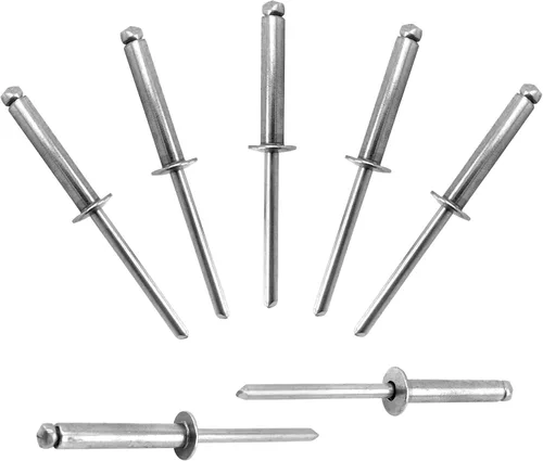 Miniatura 17 de ALLCLEAN 50 piezas de remaches ciegos profesionales de acero inoxidable de 1/4" x 1/2", remaches POP de 6,4 x 12 mm, agarre y mandril de acero