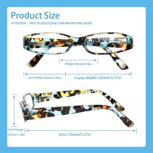 Miniatura 2 de Kerecsen Gafas de lectura para mujer, 4 pares de lectores de bisagra de resorte a la moda
