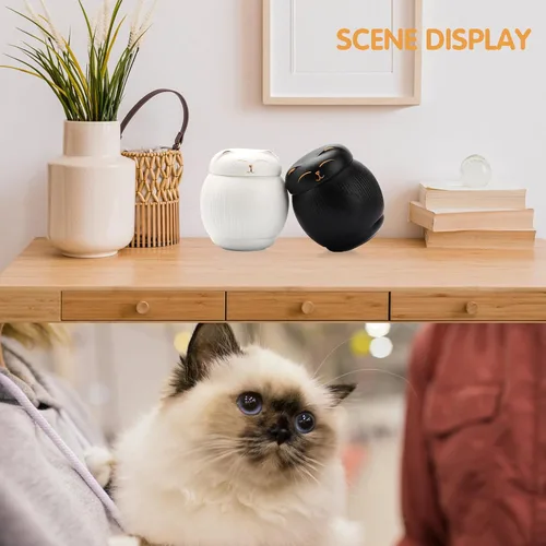 Miniatura 5 de Urna de cerámica para gatos para cenizas, caja conmemorativa para mascotas con tapa segura, urnas funerarias, recuerdo de cremación para gatos