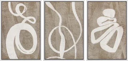 Miniatura 60 de SIGNWIN Lienzo enmarcado para pared, juego de arte dramático de cielo tormentoso, ilustraciones de paisaje nuboso Moody, arte moderno decorativo