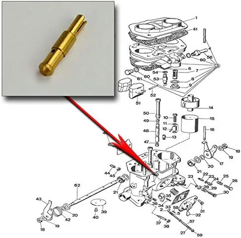 Miniatura 3 de Weber Idf Idle Jet 47, para Idf y HPMX, compatible con Dune Buggy