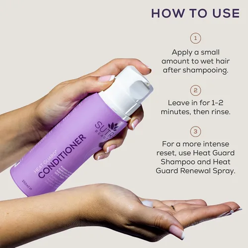Miniatura 4 de SUTRA Heat Guard - Acondicionador para cabello encrespado, seco y dañado, acondicionador de protección térmica hidrata, protege y repara contra