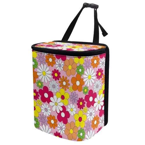 Miniatura 7 de Basurero para automóvil con tapa, bolsa de basura para colgar del automóvil, a prueba de fugas, portátil, papelera, sedán, accesorios