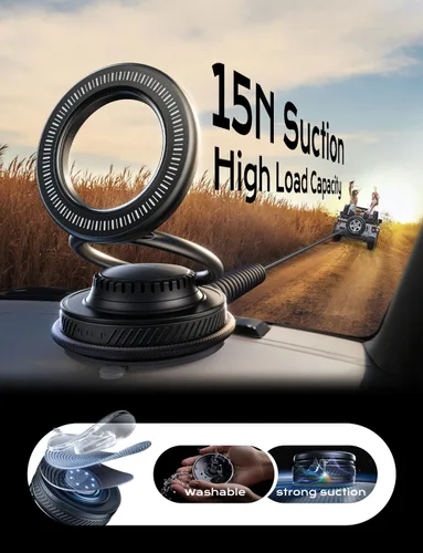 Miniatura 3 de MAGIC JOHN Soporte de coche MagSafe - [20 súper imanes] Soportes magnéticos para teléfono para tu coche, soporte magnético para teléfono celular