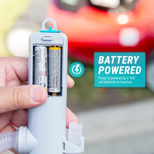 Miniatura 6 de TERA PUMP Bomba de Varilla Básica (AA) Alimentada por Batería/Bomba de Transferencia de Combustible (2.8 GPM) Bomba Eléctrica de Gas para Gas
