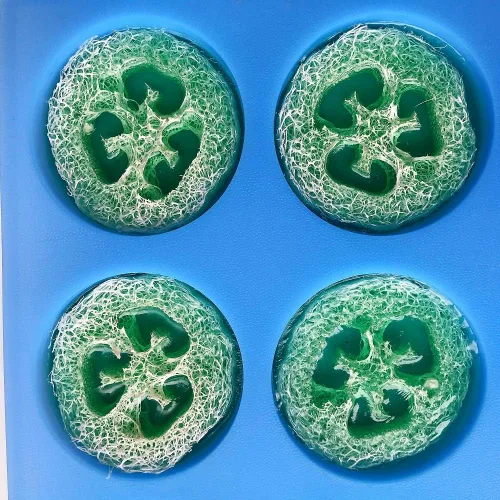 Miniatura 4 de Moldes de jabón de silicona redondos grandes - 4 oz, 3'' redondos, moldes de jabón de lufa individuales gruesos con tamaño grande uniforme y Redondo