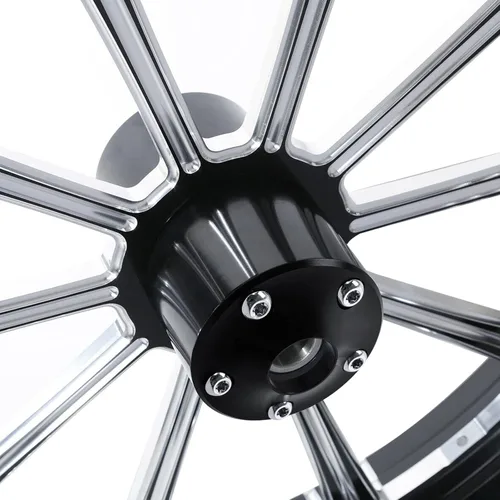 Miniatura 9 de TCMT Tapa de cubo de rueda delantera de doble disco para Harley Touring Road King Road Street Electra Glide no ABS 2008-2023