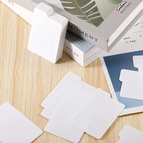 Miniatura 7 de Lewtemi 100 separadores de tarjetas, separadores de páginas de tarjetas intercambiables, separadores de juego para suministros de almacenamiento