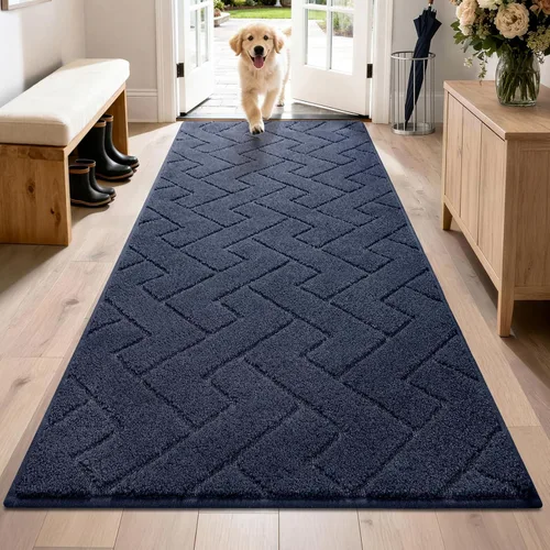 Miniatura 80 de PURRUGS Alfombra de fácil cuidado de 6 x 9 pies, antideslizante, lavable a máquina, tapete para puerta de perro, resistente a las manchas
