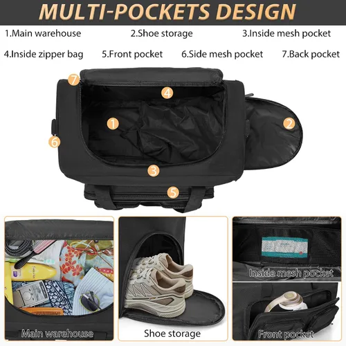 Miniatura 3 de OUUTMEE Bolsa de lona táctica militar para hombre, bolsa de gimnasio deportiva de viaje, bolsa de entrenamiento de fitness, bolsa de mano