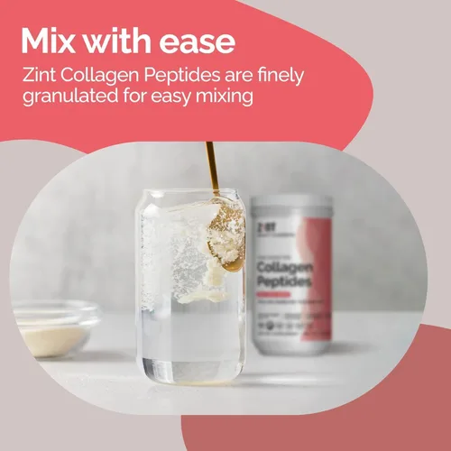 Miniatura 4 de Zint Polvo de péptidos de colágeno (10 onzas): Suplemento de belleza hidrolizado de proteína de colágeno hidrolizado, apto para dieta cetogénica