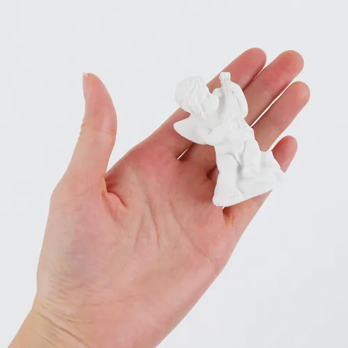 Miniatura 4 de 4 piezas de pequeñas estatuas de ángeles de resina para decoración del hogar, 4 estilos