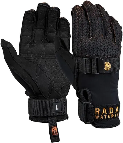 Miniatura 9 de Radar Guantes deportivos acuáticos Hydro-A para hombre, palma de agarre adhesivo Amara, cierre PowerPull, corte láser, dedos precurvados, ajuste sin
