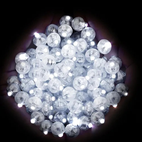 Miniatura 10 de Neo LOONS® 100 unids/lote 100 x verde redondo llevó bola lámpara globo luz largo tiempo de espera para linterna de papel globo luz fiesta boda