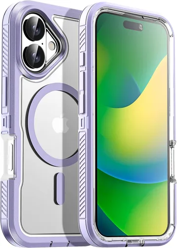 Miniatura 37 de AICase Funda para iPhone 13/14/16e [Compatible con Magsafe], Protección contra caídas de alta resistencia, Defensa multicapa, Grado militar