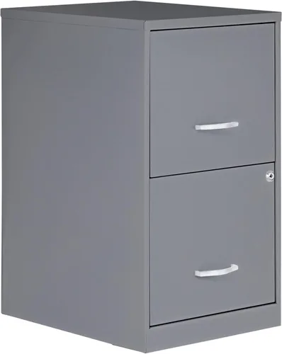 NuSparc - Archivador de 2 cajones con cerradura | Construcción de acero premontada | Diseño que ahorra espacio, perfecto para el hogar y oficina