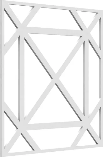 Miniatura 8 de Ekena Millwork 23 3/8 pulgadas de ancho x 23 3/8 pulgadas de alto x 3/8 pulgadas de alto, grandes paneles de pared decorativos Buxton en PVC