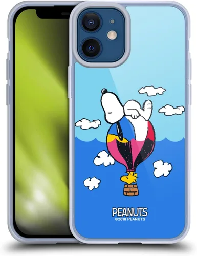Miniatura 342 de Head Case Designs Funda de gel con licencia oficial de Peanuts Snoopy & Woodstock Halfs and Laughs [protección de grado militar] compatible