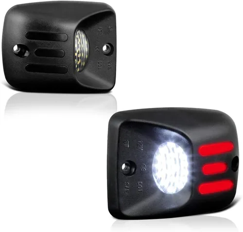 VIPMOTOZ Tubo de neón OLED rojo blanco puro SMD LED para placa de matrícula de repuesto para camioneta Toyota Tacoma 1995-2004