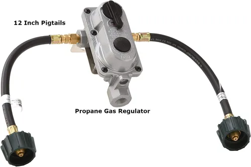Miniatura 5 de AP Products Paquete LP de control de tanque con regulador de gas LP de cambio automático Flame King