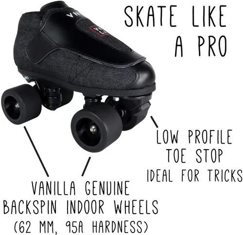 Miniatura 5 de VNLA Junior Stealth Jam - Patines para hombre y mujer, unisex, para interiores