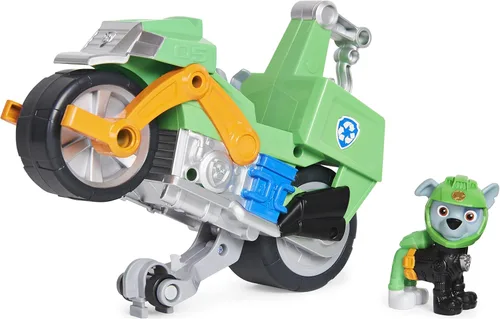 Miniatura 6 de Paw Patrol, Moto Pups Wildcat Deluxe Pull Back - Vehículo de motocicleta con función y figura