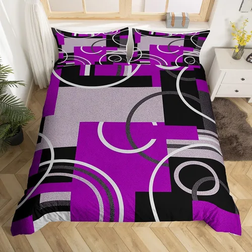 Miniatura 33 de Erosebridal Bohemian Duvet Cover Twin Country Southwestern Comforter Cover for Kids Teens Boho Aztec Arrows Diamond Bedding Set Black Gray Geometric