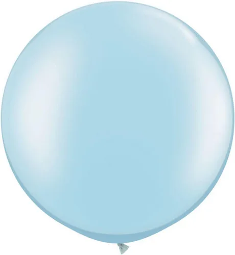 Miniatura 2 de Globos redondos Qualatex de 5 pulgadas, colores surtidos pasteles/perlados, paquete de 100, 5 pulgadas, azul perla (Sapphire Blue Pearl)