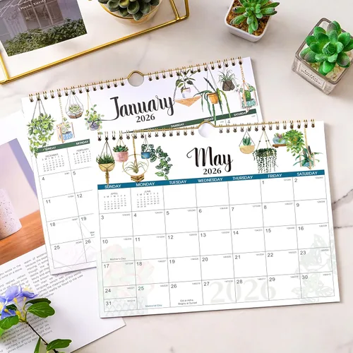 Miniatura 7 de Calendario de pared 2026 – Calendario 2026, calendario de 12 meses 2026 de enero a diciembre de 2026, 11 x 8.5 pulgadas, calendario mensual 2026