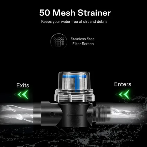 Miniatura 5 de VIVOGROW Bomba de presión de agua, bomba de agua de diafragma de 115 VCA 4 GPM 45 PSI para baños, cocinas, caravanas y yates (fijable)
