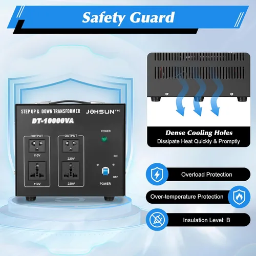 Miniatura 5 de Convertidor de voltaje de 8000 W/10000 W, transformador elevador/abajo, 110 V/220 V, convertidor de potencia, regulador de voltaje automático