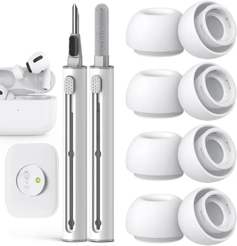 Miniatura 28 de Pohgelan Compatible con AirPods Pro de 2ª/1ª Generación Puntas de Repuesto para Auriculares, con Orificio de Reducción de Ruido y Pantalla