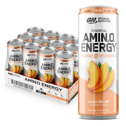 Miniatura 10 de Optimum Nutrition Amino Energy - Bebida de hidratación espumosa, electrolitos, cafeína, aminoácidos, BCAAs, sin azúcar, limonada de mango y piña, 12