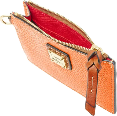 Miniatura 3 de Dooney & Bourke Billetera, billetera con cremallera de grano de guijarros